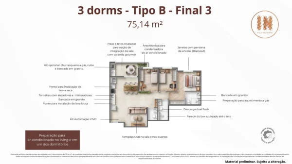 In Vila Augusta Apartamento – Plantas, Valor, Construtora - Image 6